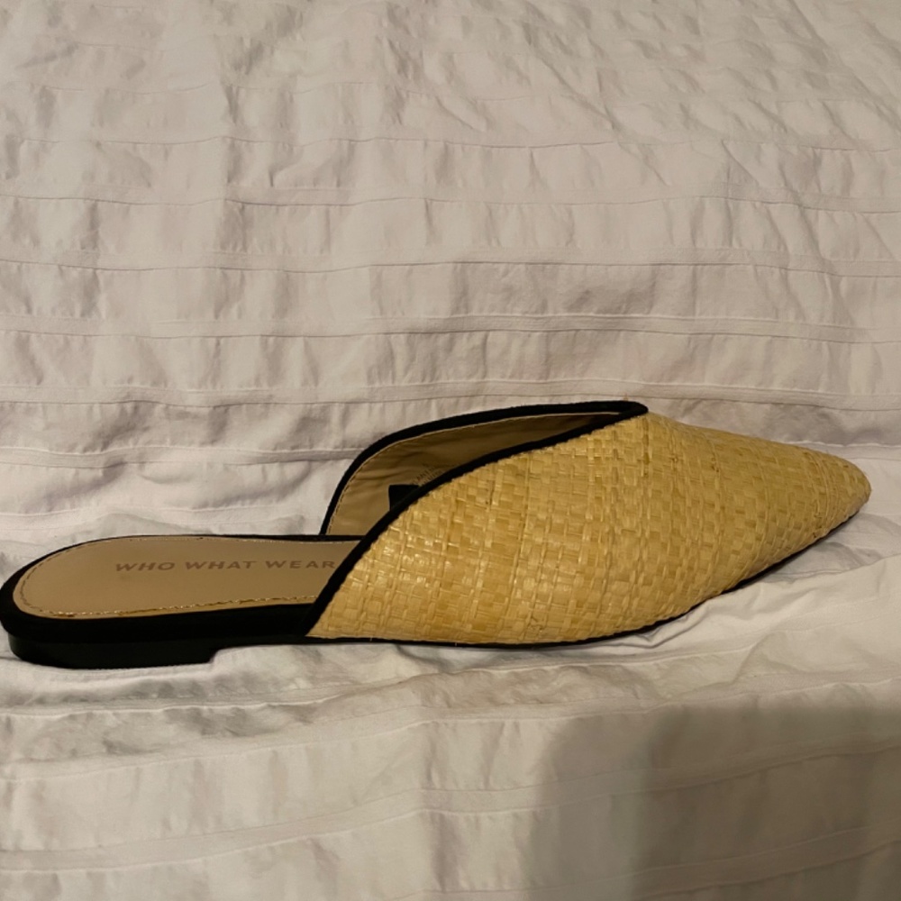 Who What Wear woven pointed toe flats women’s 6 - Picture 2 of 5